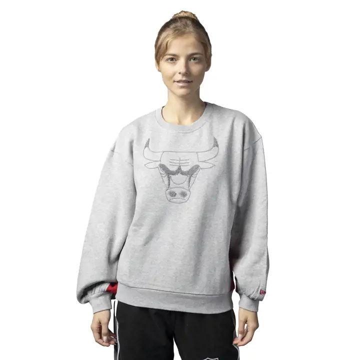 Haut de sport ras du cou NBA Chicago Bulls pour femme 23 gry
