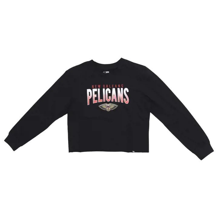 T-shirt court à manches longues pour femme New Orleans Pelicans NBA 23 bleu foncé