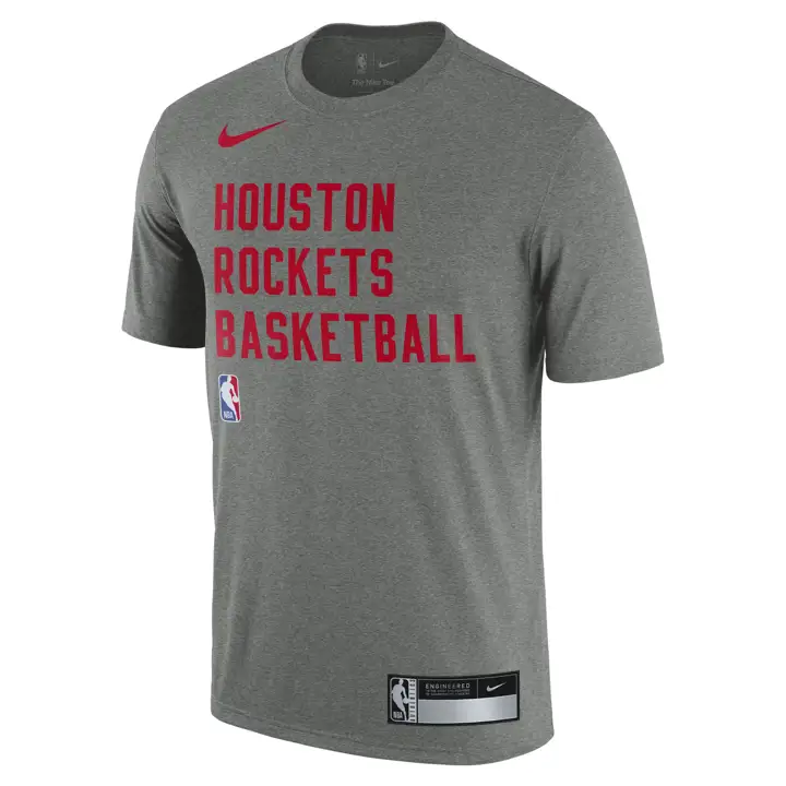 T-SHIRT D'ENTRAÎNEMENT LÉGENDE NBA HOUSTON ROCKETS GRIJ