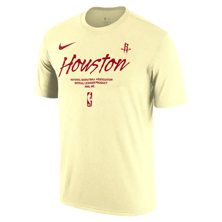 T-shirt Logo Essentiel NBA HOUSTON ROCKETS CRÈME1