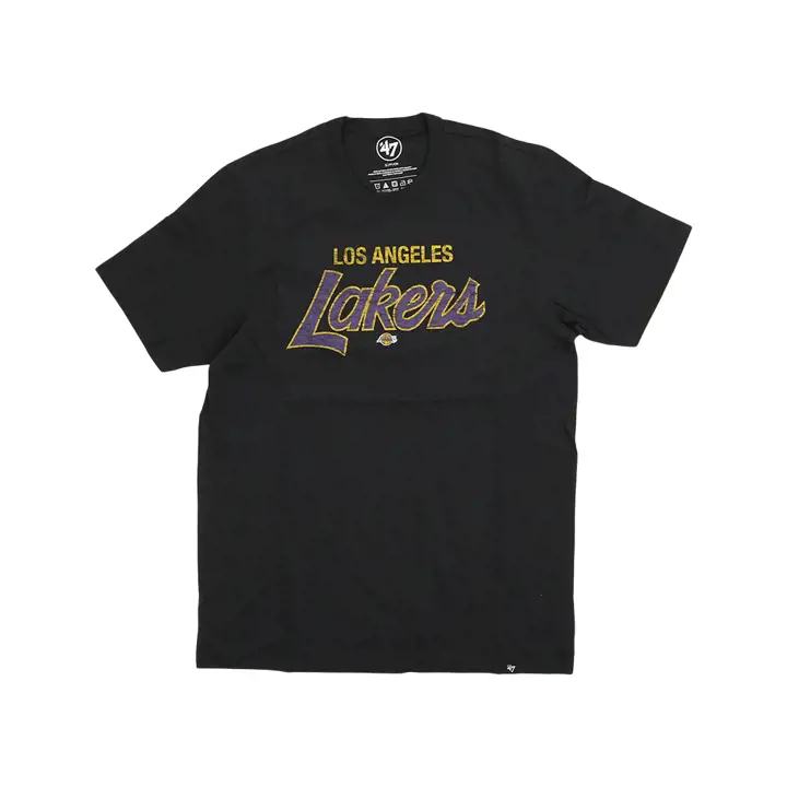 T-shirt Franklin noir LOS ANGELES LAKERS NBA motif crosstown