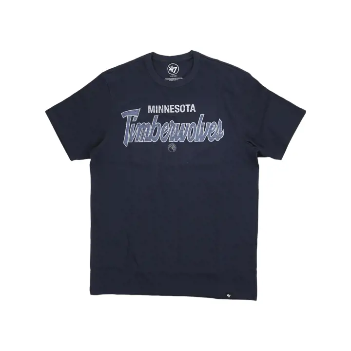 MINNESOTA TIMBERWOLVES NBA T-shirt Franklin Script "Crosstown" bleu