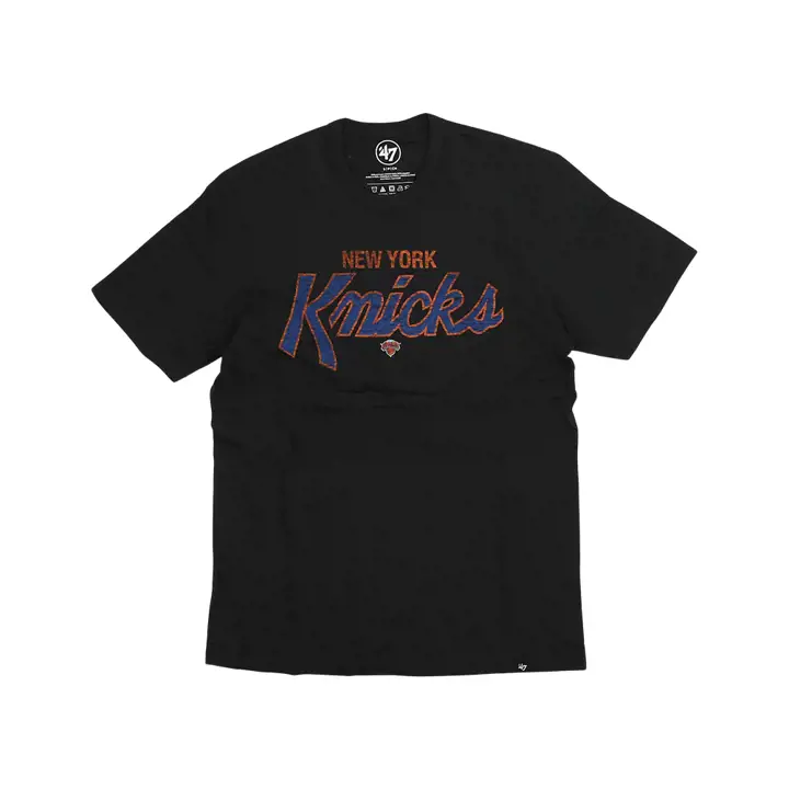 T-shirt noir Franklin NBA Crosstown Script des New York Knicks