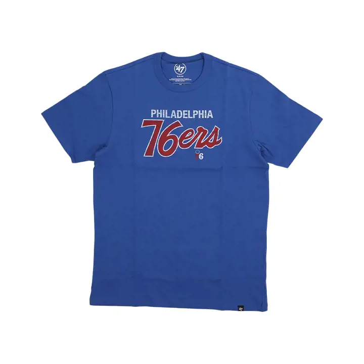 T-shirt bleu PHILADELPHIA 76ERS NBA Crosstown Script Franklin