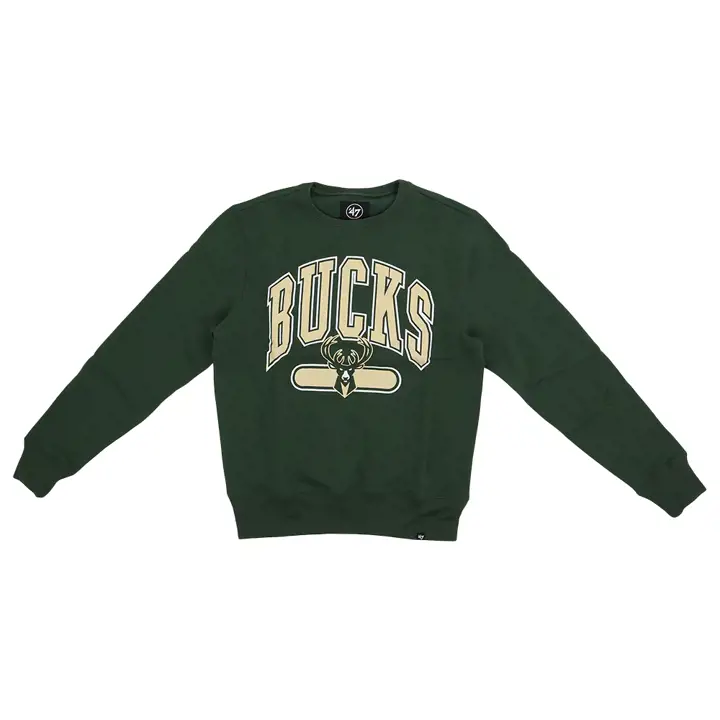 MILWAUKEE BUCKS NBA Pillar Headline Crew vert foncé