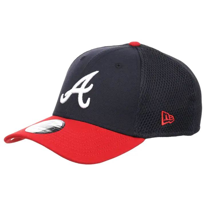 Atlanta Braves MLB Casquette 39THIRTY NEO TC BICOLORE marine/rouge