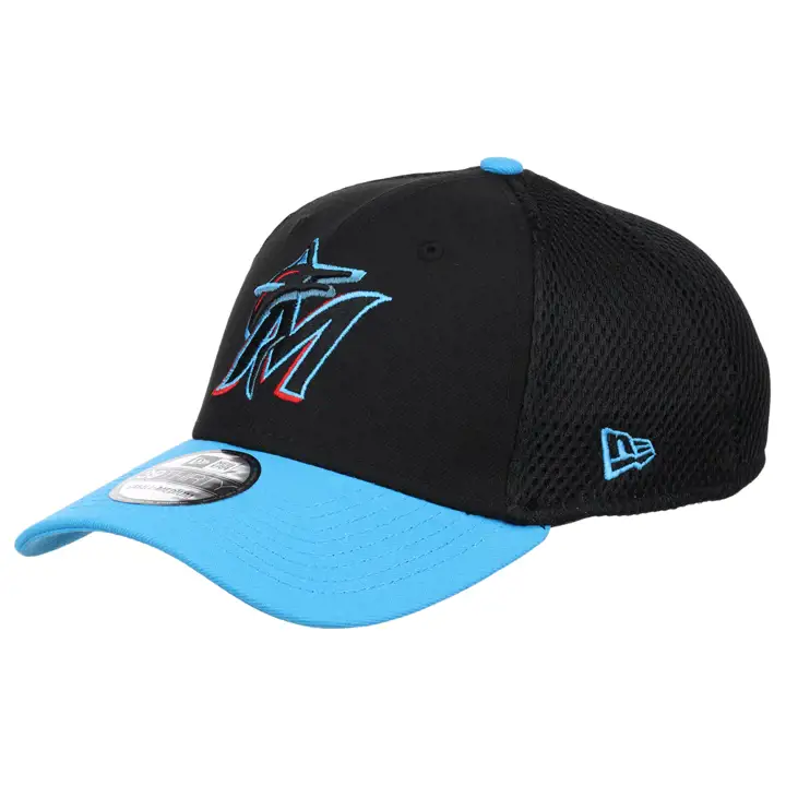 Casquette Miami Marlins MLB 2 TONE TC NEO 39THIRTY blk/turq