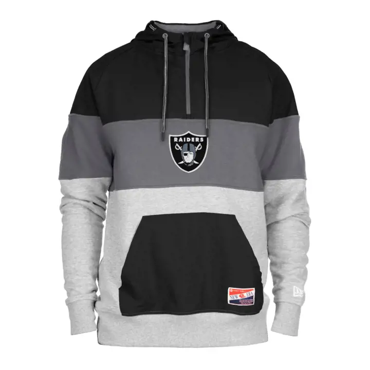 Las Vegas Raiders NFL New Era Hoodie en Matière Mixte 23 NOIR