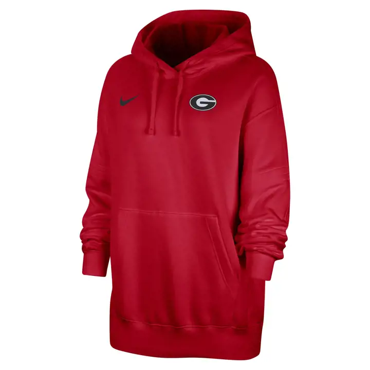 GEORGIA BULLDOGS NCAA - PULL À CAPUCHE EN LAINE POLAIRE FEMME 23 ROUGE/B