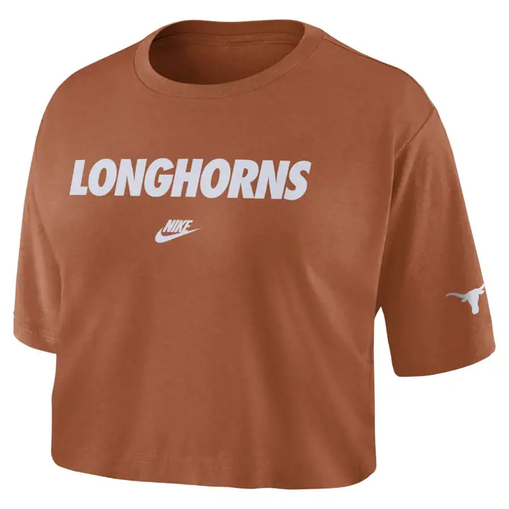TEXAS LONGHORNS NCAA FEMMES HÉRITAGE CROP TOP 23 ORG