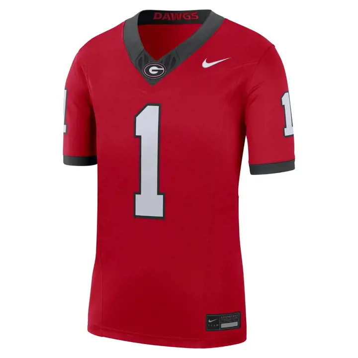 Maillot de Football Georgia Bulldogs NCAA édition limitée ROUGE