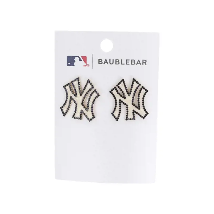 Boucles d'oreilles clous fantaisie New York Yankees