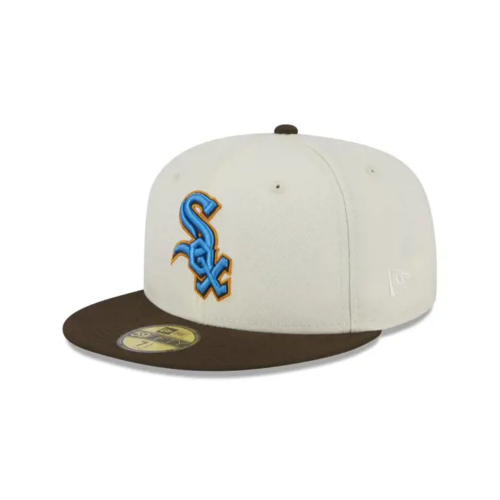 Casquette 59FIFTY Chicago White Sox MLB Hibou ivo/marron/bleu