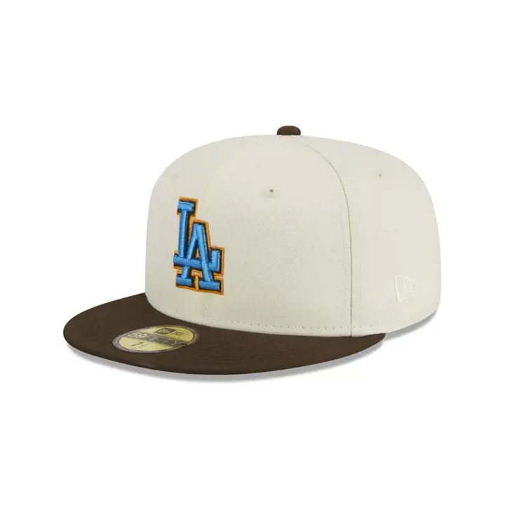 Los Angeles Dodgers MLB Chouette 59FIFTY ivo/marron/bleu