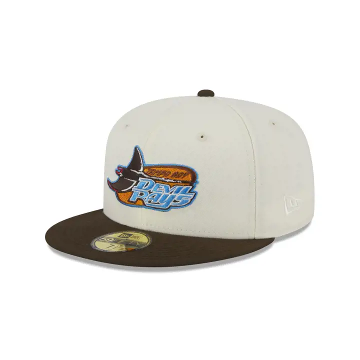 Casquette 59FIFTY Tampa Bay Rays MLB Chouette ivoire/marron/bleu