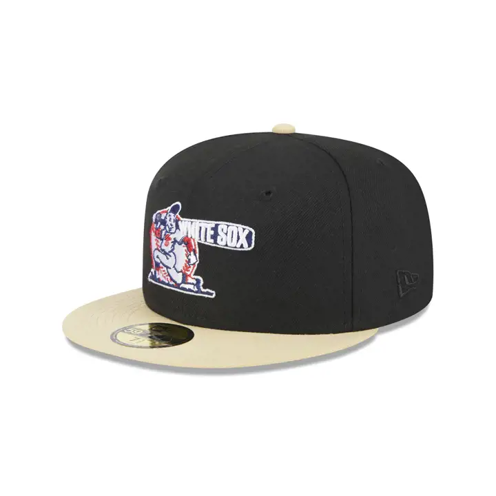 Casquette 59FIFTY MLB Chicago White Sox Vegas Night noire/dorée/grise