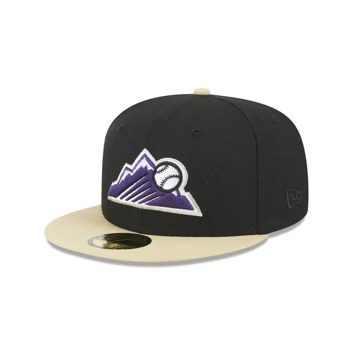 Colorado Rockies MLB Vegas Night 59FIFTY blk/veg gld/gry
