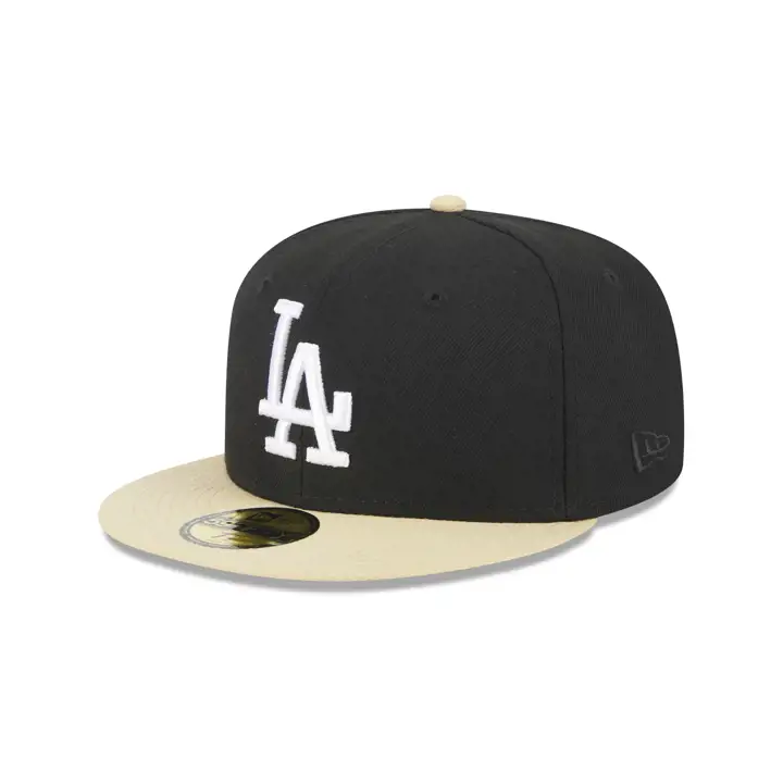 Casquette 59FIFTY MLB Los Angeles Dodgers - Noir/Or Végétal/Gris