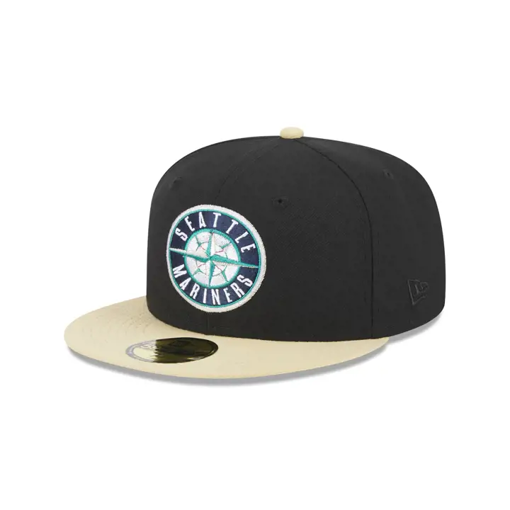 Seattle Mariners MLB Vegas Night 59FIFTY blk/veg gld/gry