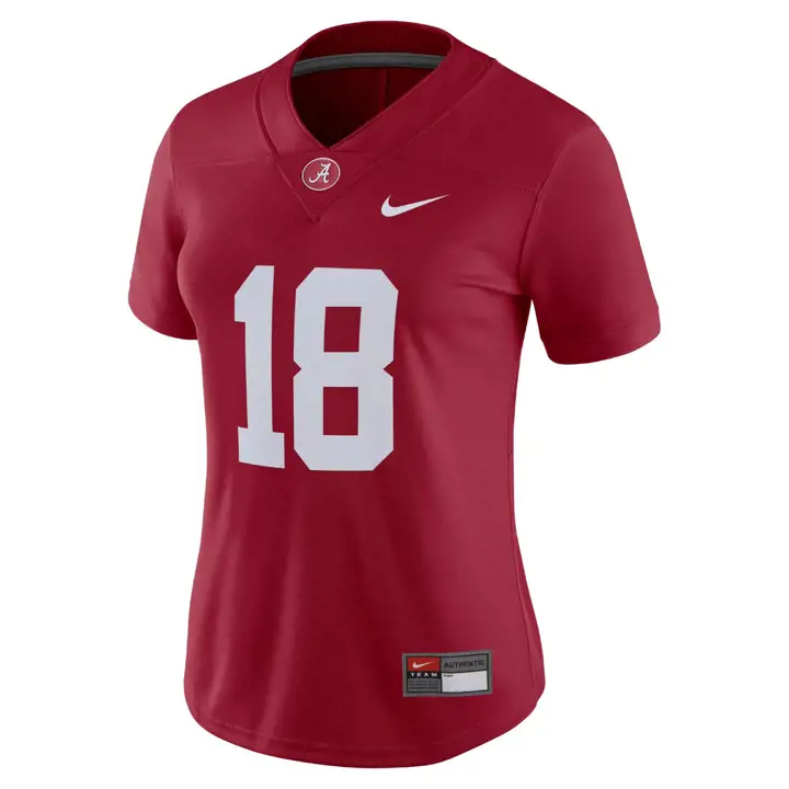 Maillot de football américain NCAA Crimson Tide de l'Alabama pour femme - CRIM