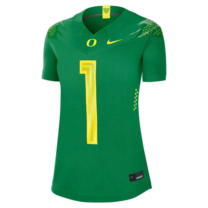 Maillot de football américain Oregon Ducks NCAA pour femme (vert)
