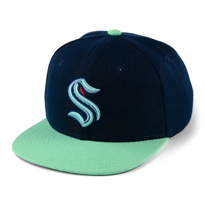 Seattle Kraken NHL Jeunes Essentiel Boutonné MARINE/AQ