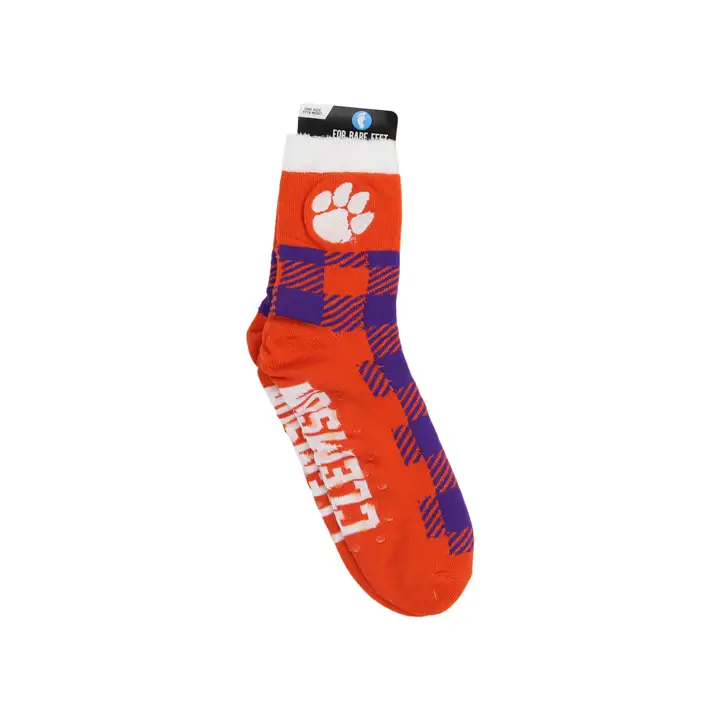 Chaussettes mi-mollet douillettes Clemson Tigers – modèle Buff