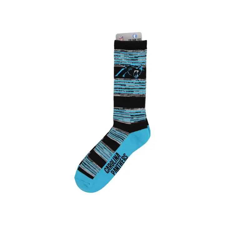 Chaussettes ras du cou à rayures multiples Carolina Panthers RMC