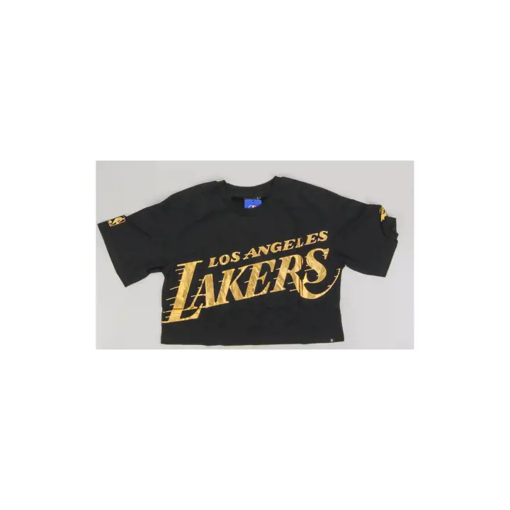 T-shirt court Los Angeles Lakers NBA Lindsey Foil - Noir