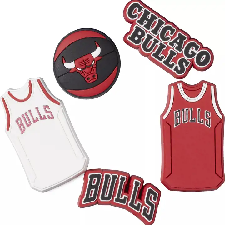 Jibbitz Chicago Bulls lot de 5 AST