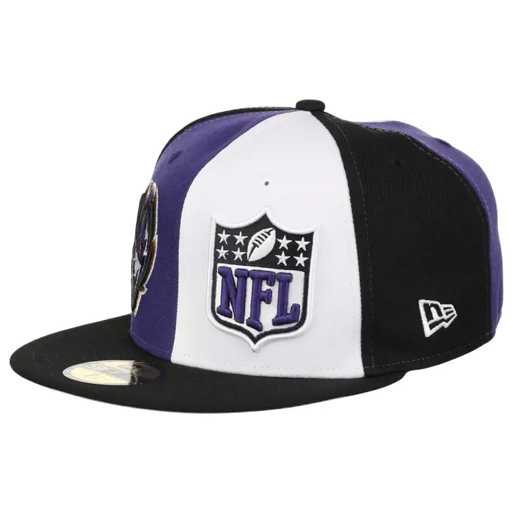Baltimore Ravens 23 NFL OF Sideline 59FIFTY PUR/WHT/BLK