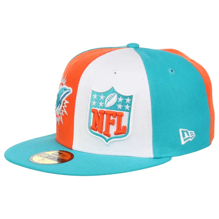 Miami Dolphins 23 NFL OF Sideline 59FIFTY ORG/WHT/AQ