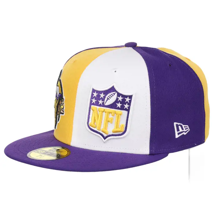 Minnesota Vikings 23 NFL OF Sideline 59FIFTY GL/WHT/PUR