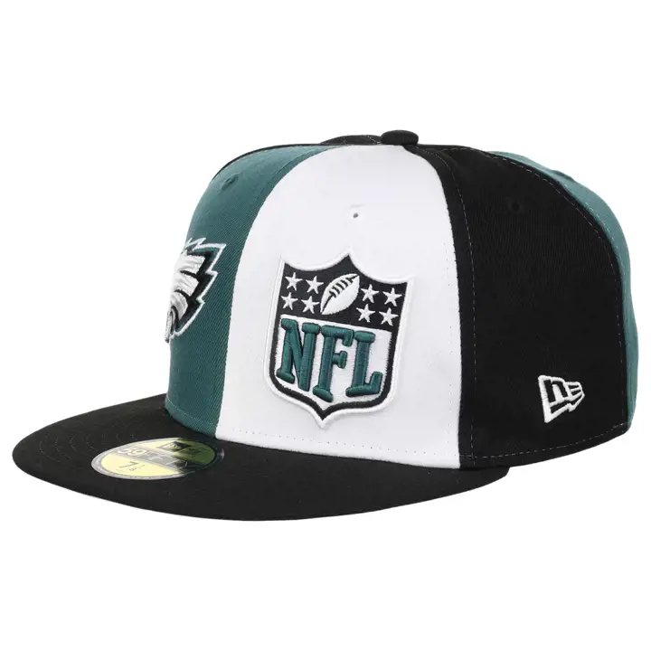 Casquette Philadelphia Eagles 23 NFL OF Sideline 59FIFTY Vert/Blanc/Noir