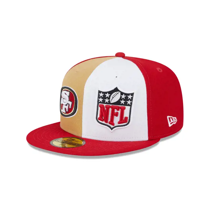 San Francisco 49ers 23 NFL OF Sideline 59FIFTY GL/WHT/RED