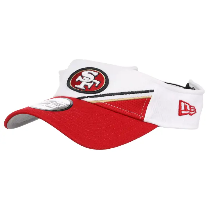 San Francisco 49ers 23 NFL OF Visière de bord de terrain BLANC/ROUGE
