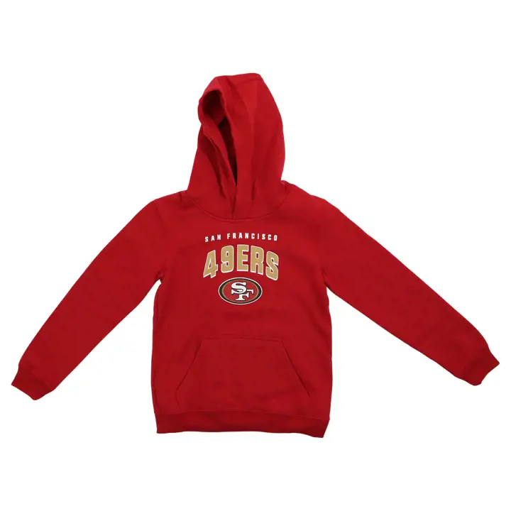 Sweat à capuche classique San Francisco 49ers NFL Youth Stadium rouge