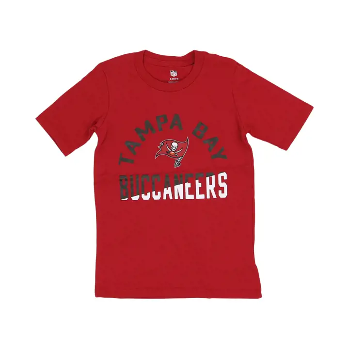 T-shirt de mi-temps NFL Tampa Bay Buccaneers Youth rouge