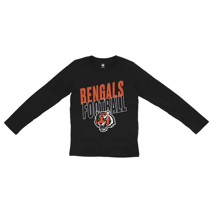 T-shirt à manches longues NFL Youth Showtime des Bengals de Cincinnati bl