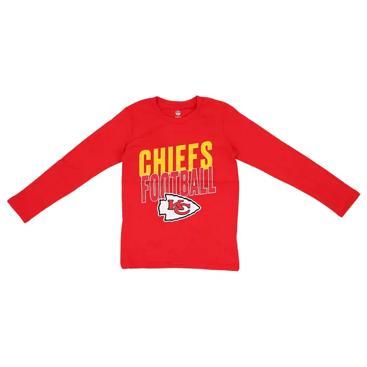 T-shirt à manches longues pour jeune Kansas City Chiefs NFL Showtime re