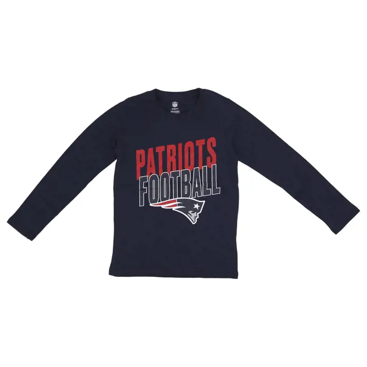 T-shirt à manches longues NFL Showtime pour jeune enfant New England Patriots