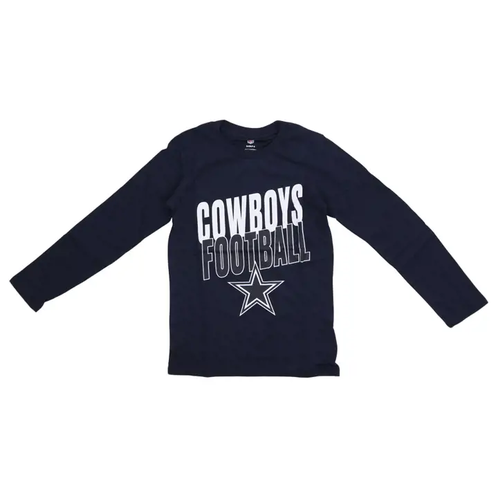 T-shirt à manches longues jeune Dallas Cowboys NFL Showtime BLEU MARINE