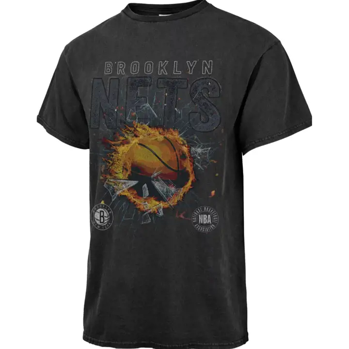 T-Shirt tubulaire traditionnel NBA Brooklyn Nets noir