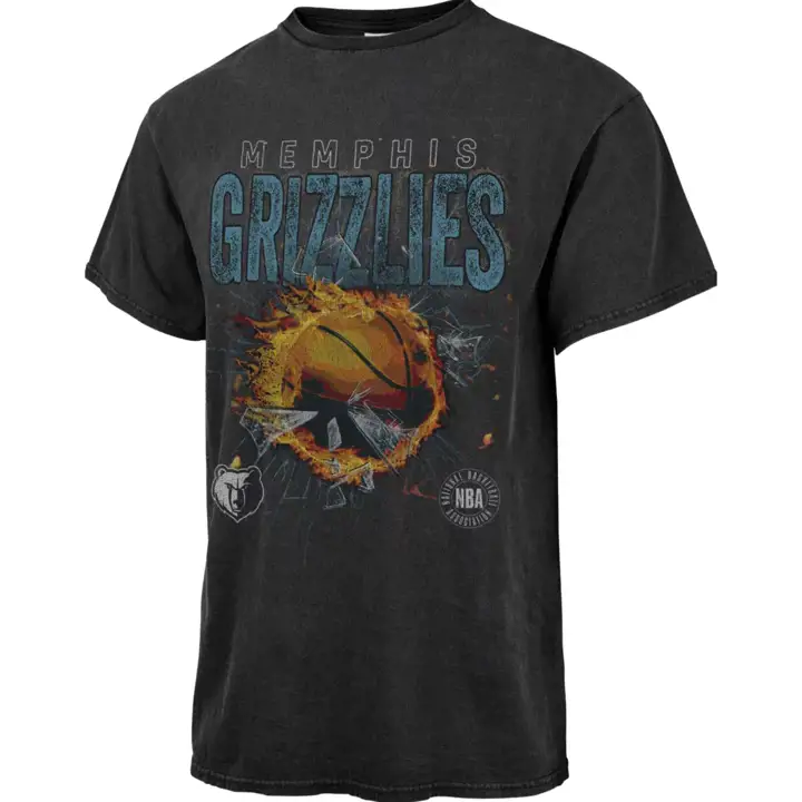 T-shirt tubulaire traditionnel NBA Memphis Grizzlies noir