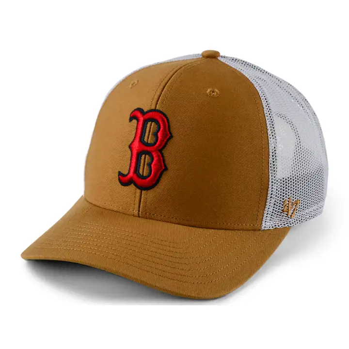 Boston Red Sox MLB Casquette Trucker TC Logo '47 Camel/Blanc