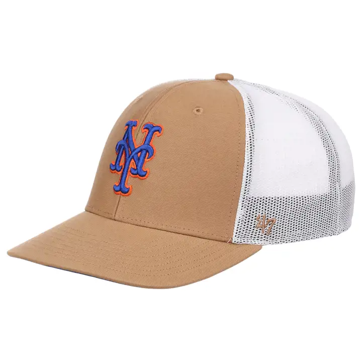 New York Mets MLB Camel TC Logo '47 Trucker Camel/ wht