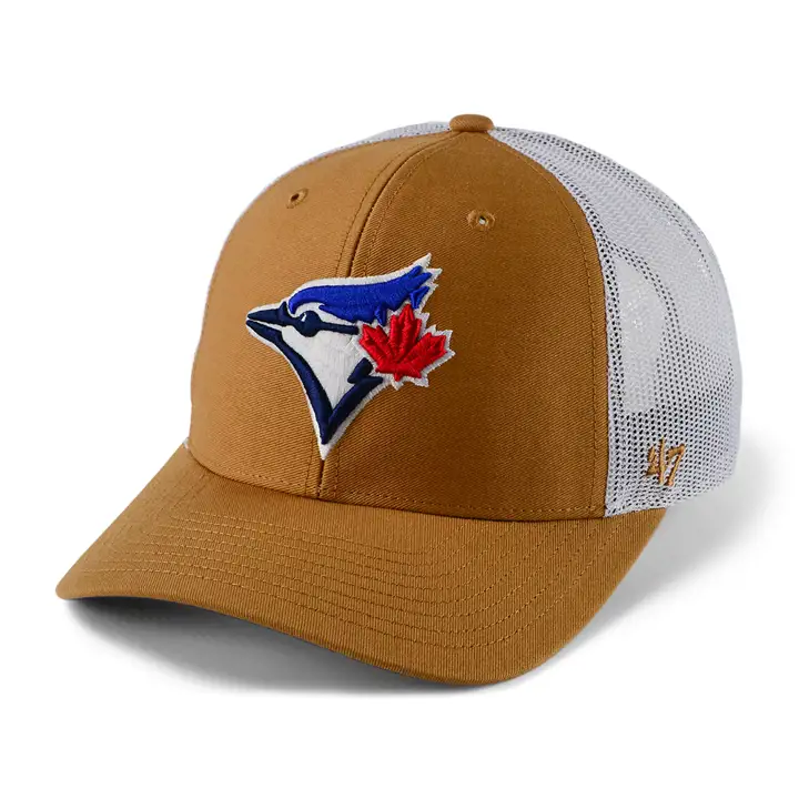 Toronto Blue Jays MLB TC Logo « 47 » Trucker Camel/Blanc