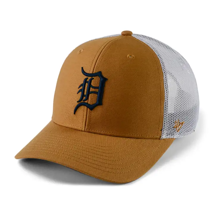 Casquette trucker '47 avec logo TIGERS MLB Camel TC camel/blanc