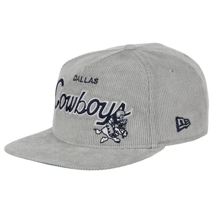 Dallas Cowboys NFL Casquette Golfer en Velours Côtelé gris
