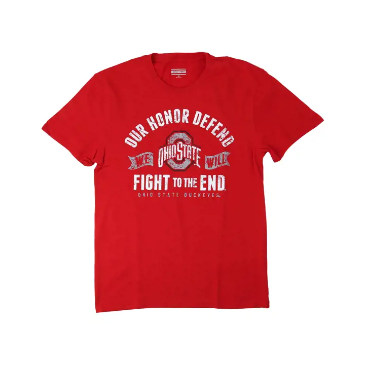 T-shirt rouge Ohio St B 2F NCAA Our Honor Defend